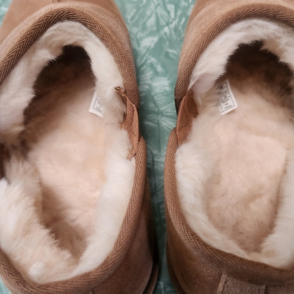 UGG Leisre Slip On Slippers Chestnut Suede - Size 10 Men - Picture 6 of 13